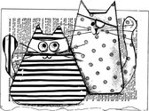 Burglar Cats Unmounted Rubber Stamps (CI-571)