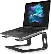 Bintoi® LS100 – Laptop Standaard van 10 tot 17 inch – Universele Lapstandaard – Lichtgewicht Laptoptafel – Stevige Laptop Stand Laptophouder – Zwart