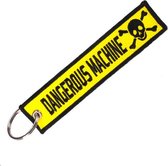 Akyol - Motor Sleutelhanger - Dangerous machine - Auto - Mannen - Stof - Cadeau - 13 x 2.8 cm