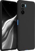 Xiaomi Mi 11i/Poco F3 hoesje zwart siliconen case hoes cover hoesjes