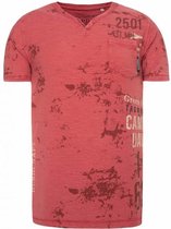 Camp David ® T-shirt met all over print en gebruikte look