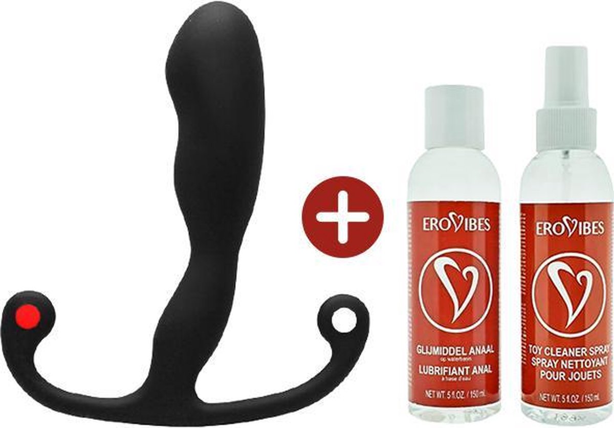 Aneros Prostaat Stimulator Helix Syn Trident Zwart Voordeelpakket