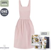 Schort van Sophie Nordinn® - Keukenschort Uppsala (Roze) - Schorten voor Vrouwen - Katoen