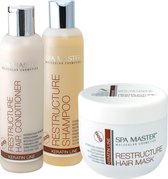 Spa Master Keratine Set - Keratine Shampoo + Conditioner + Haarmasker - Keratine Behandeling - Samen 900ML
