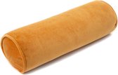 WigiWama - Roll kussen velvet mosterd geel - W591544