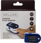 Deluxa Saturatiemeter - Oximeter - Inclusief 12 Philips Batterijen - Blauw