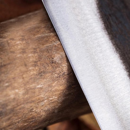 Shinrai Japan - Couteau de chef 18 cm - Couteau - Couteau à découper Zwart avec revêtement en cuir - Avec coffret cadeau de Luxe