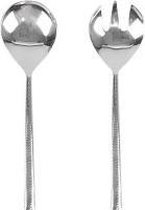 Slabestek rvs set 2 - 27x7x0,5 cm - 2 stuks - India - Sarana - Fairtrade