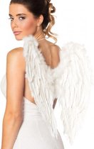 engelenvleugels dames 50 x 50 cm polyester wit one-size