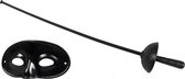 bandit oogmasker en degen 60 cm zwart