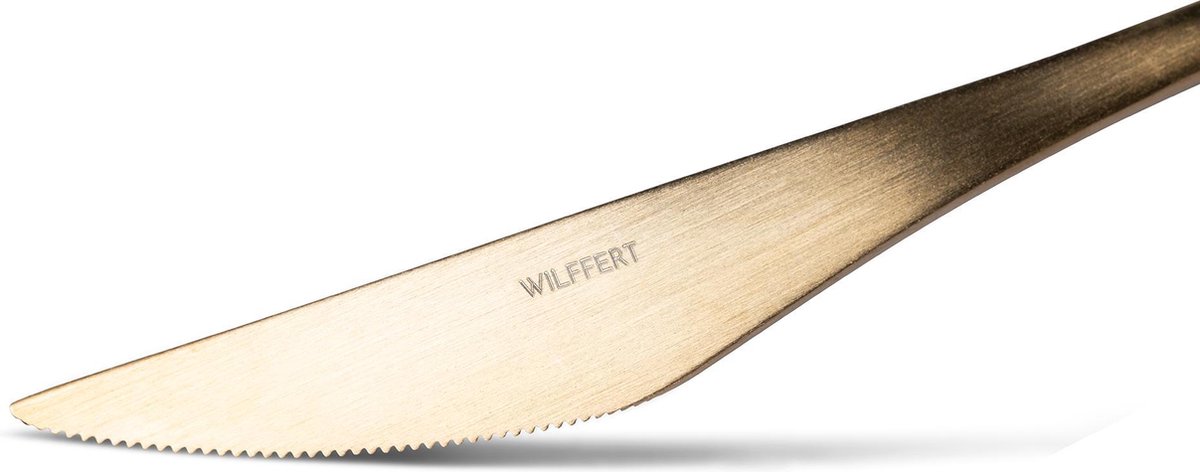 Wilffert & Wilffert - Bestekset - 24K Goud - Handvat van Hars - 12 Personen - 75 Stuks