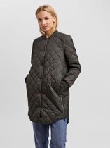 VERO MODA CURVE GEWATTEERD JAS BLACK