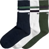 Björn Borg Socks (thick) Core - Chaussettes de Chaussettes de sport - 3 paires - Unisexe - Taille 41-45 - Vert, Blauw & Wit