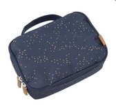Fresk thermische lunchbox dots indigo blauw