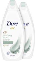 Dove Purifying Detox Douchecrème - 2x 450ml - Voordeelverpakking