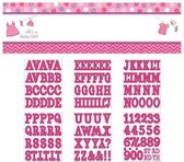geboortebanner meisje 165 cm roze