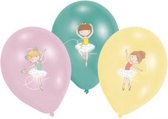 ballonnen Little Dancer meisjes 28 cm latex 6 stuks