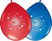 ballonnenset USA 30 cm latex rood/blauw 8 stuks