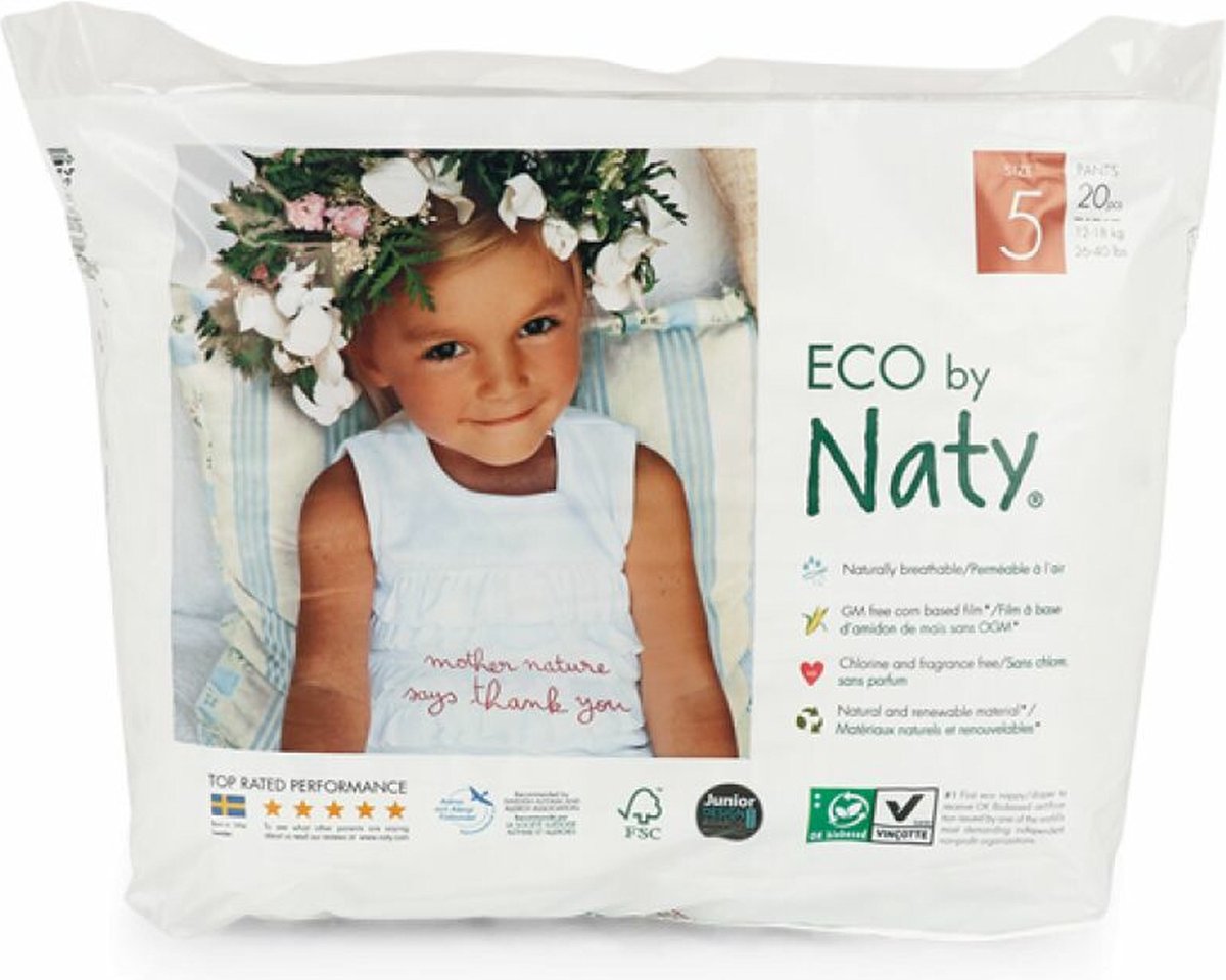 Naty Luierbroekjes Maat 5 (12-18 kg) 20 stuks