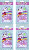 4 stuks flipperspel unicorn - eenhoorn - Pinball mini game - uitdeelcadeautjes
