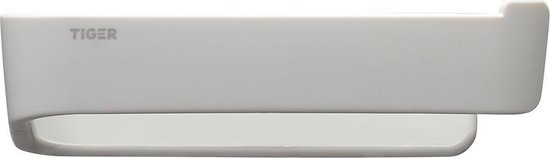 Witte wc-rolhouder met het Tiger logo.