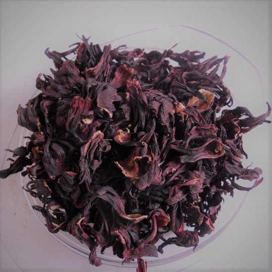 Hibiscus thee - Biologisch - Kruidenthee - Cafeïnevrij - gedroogde hibiscus bloemen - goed doel