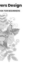 Simple Flower Design Adult Coloring Book For