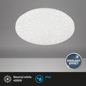 Briloner Leuchten - Plafondlamp - LED - Badkamerlamp - Sterrenhemel - Wit - IP44 - Ø38,5cm