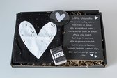 Brievenbus cadeau 'Lieve vriendin' hart - cadeau vriendin - tas -  tekstbord