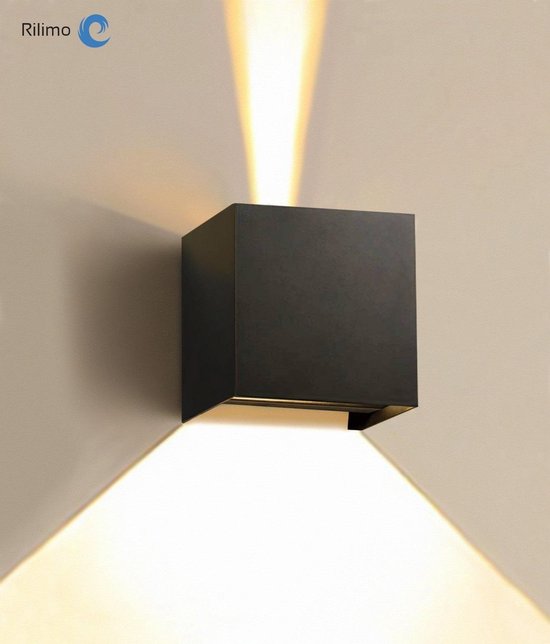- Kubus Lamp Met Dag Nacht Sensor - Wandlamp Buitenverlichting - Muurlamp... | bol.com