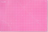 Tapis de découpe Elan 5 plis rose et lilas A4, tapis de découpe auto-cicatrisant 3 mm, tapis de bricolage avec grille double face, tapis de découpe métrique pour Matelassage, Coudre, patchwork, scrapbooking, etc. 30 x 22 cm…