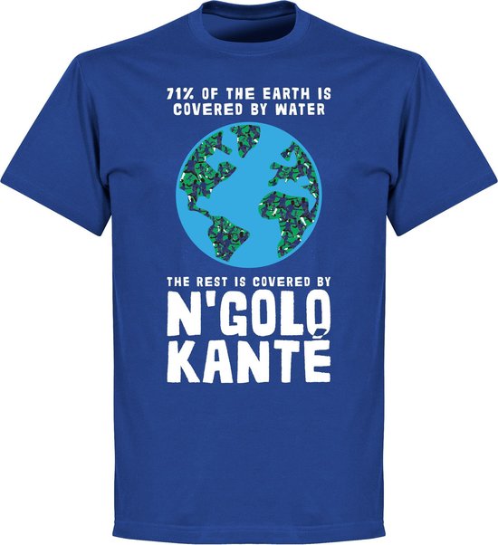 Covered By Kanté T-Shirt - Blauw - 3XL