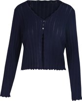 Cassis - Female - Katoenen cardigan  - Marineblauw