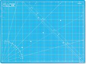 Tapis de découpe Elan 5 plis Blauw A3, tapis de découpe auto-cicatrisant de 3 mm, tapis de bricolage avec grille double face, tapis de découpe métrique pour Matelassage, Coudre, patchwork, scrapbooking, etc. 44 x 30 cm…