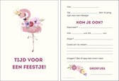Uitnodiging kinderfeestje | 20 stuks | uitnodigingskaarten | uitnodiging verjaardag | uitnodiging feest | uitnodiging kinderfeestje flamingo | uitnodiging kinderfeestje meisje | uitnodiging feestje