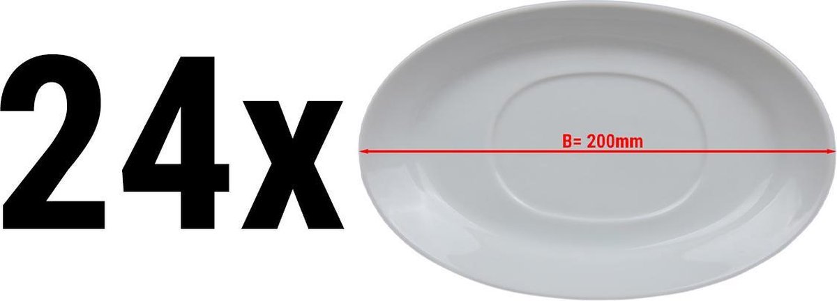 (24 stuks) MİX & MATCH - Houder voor sauskom- Ø 20 cm | GGM Gastro