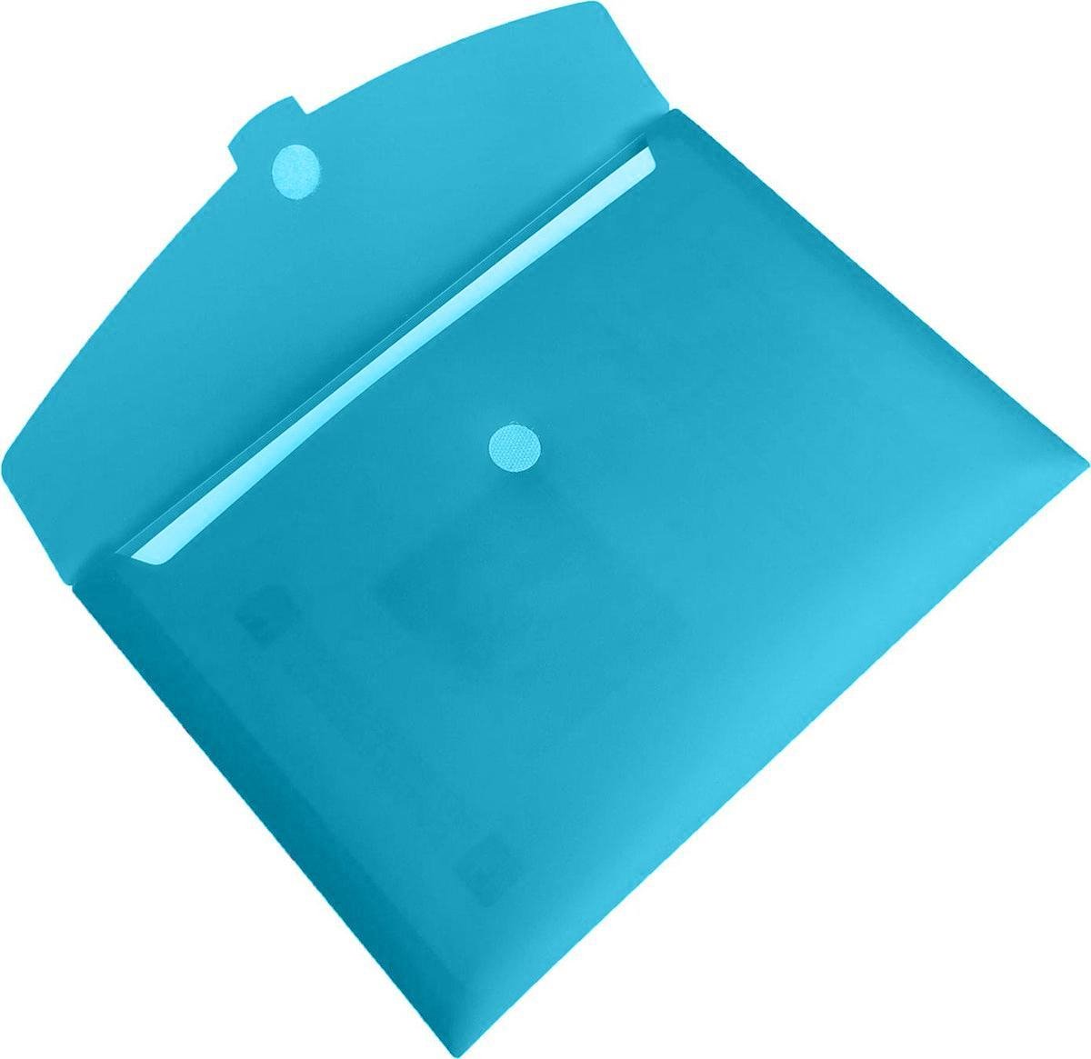 EXXO # 93332 – A3 Action Wallet – Strapless Elastomap – Aqua - 5 stuks