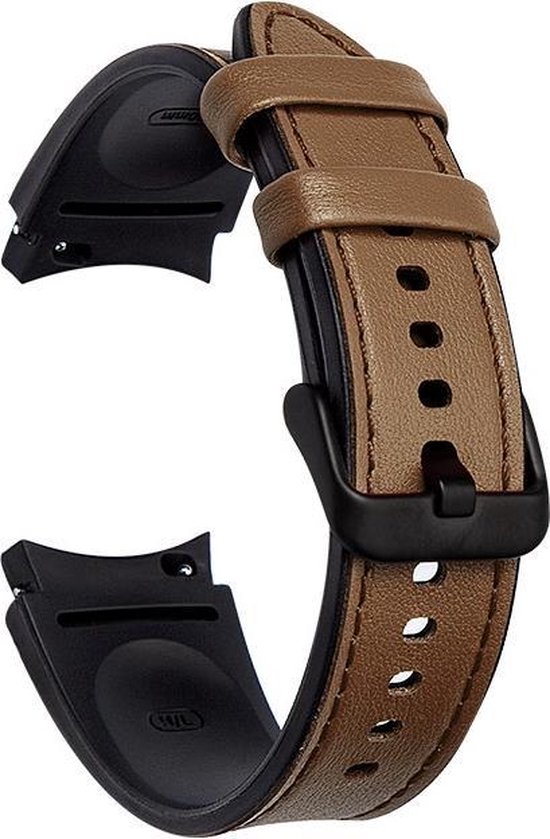 Lederen Armband Geschikt Voor Samsung Galaxy Watch4 40mm/44mm / Watch 4  Classic | bol.com