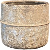 Napoli bloempot cement rood D23 x H20 cm