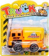 bouwvoertuig 10 cm oranje tankwagen