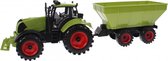 speelset Junior Farming tractor met aanhanger 43 cm