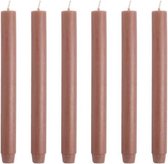 Cactula | Dinerkaarsen - Dikke kaarsen - Oud Oud Roze - 30 x 2.6 cm - 6 stuks - 20 Branduren