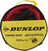 Dunlop Sleepkabel voor Auto's - 4 Meter - 2800 kg - met Rode Zichtbaarheidsvlag