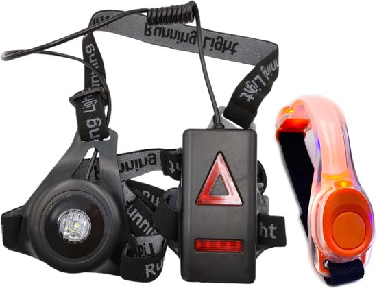 LED Hardloop verlichting - Hardloop lampjes - Wandel verlichting - Hardloop licht - Reflecterend hardloopvest - Hardloop borstlamp - Verlichting hardlopen - Hardloopvest met verlichting - Wandelverlichting - USB oplaadbaar - Met LED armband LED Hardloop verlichting - Hardloop lampjes - Wandel verlichting - Hardloop licht - Reflecterend hardloopvest - Hardloop borstlamp - Verlichting hardlopen - Hardloopvest met verlichting - Wandelverlichting - USB oplaadbaar - Met LED armband