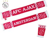 Ajax Sjaal Tweezijdig Amsterdam- AFC Ajax Rood/Wit - Supportersjaal