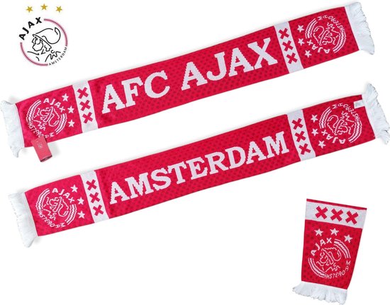 versneller ademen binnen Ajax Sjaal Tweezijdig Amsterdam- AFC Ajax Rood/Wit - Supportersjaal |  bol.com