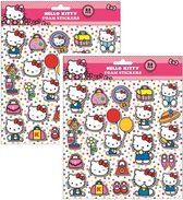 2 vellen foamstickers Hello Kitty 24x20,5 cm (totaal 44 stickers)