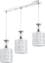 hanglamp 3 stuks wit rechthoekige plaat