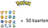 Pokémon Mysterypack | Pakket met 50 kaarten + 2 sleutelhangers | pokemon | Ash Ketchum | Oak | Battle Royal | Evolutie | HP | Mega Evolution | Pokédex | Trainer | Pokéball | Shiny |