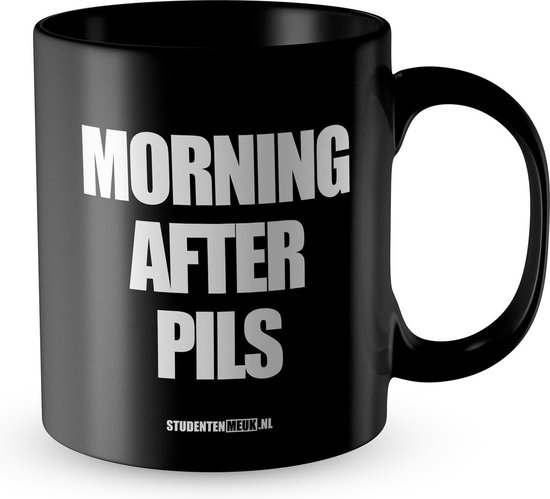 Studentenmeuk - Mok - Morning After Pils - Mok met tekst - Koffiemok